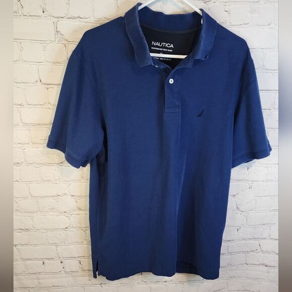 Men's Nautica "Performance Deck Shirt" polo, size LT - Picture 1 of 3